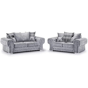 Verona Corner – 3+2 Seater Sofa Set – Grey