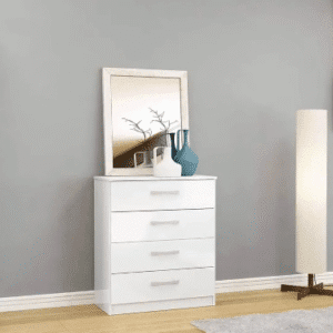 Alina Chest of Drawers – 3 Drawer White Storage Unit | BEDK UK