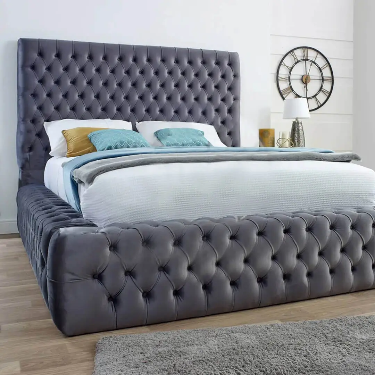 Emma Ambassador Bed Frame – Velvet Statement Bed UK | BEDK