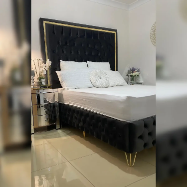 Enzo High Headboard Ottoman Bed – Storage Bed UK | BEDK
