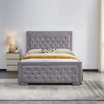 Plush Velvet Heaven Bed – Elegant Velvet Bed UK | BEDK