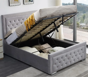 Plush Velvet Heaven Ottoman Storage Bed – Luxury Bed UK | BEDK