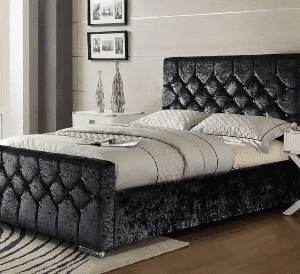 Chesterfield Crushed Velvet Bed – Luxury Velvet Bed UK | BEDK
