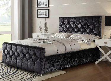 Chesterfield Crushed Velvet Bed – Luxury Velvet Bed UK | BEDK